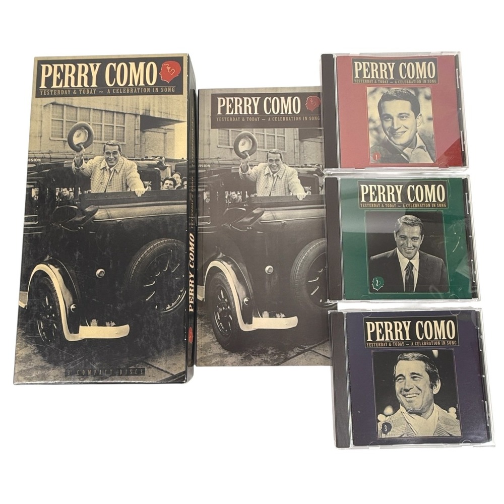 Perry Como Yesterday & Today A Celebration In Song 3 CD Box Set 1993 3-Disc Set